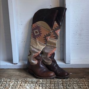 Knee High Handmade Leather Boots